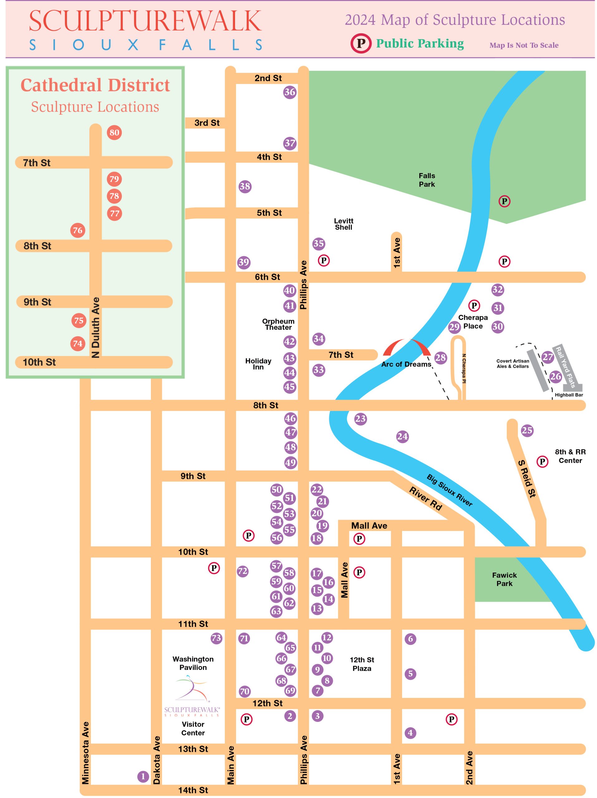 2024 SculptureWalk Map
